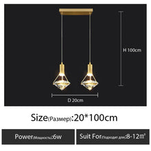 Modern LED Crystal Pendant Lights