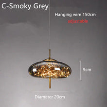 Nordic Net Red Bedside Chandelier